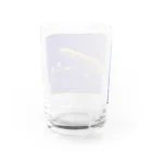 箏譜職人 織姫の箏と桜（紗綾形） Water Glass :back