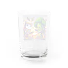 monpinのtorannsufo-mu　ぶろっこにゃん Water Glass :back