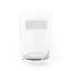 NEW.Retoroの『There is no reply. It's just a corpse.』白ロゴ Water Glass :back