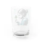 mihhyの三つ葉のクローバーでさえ、祈る少女 Water Glass :back