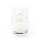 【volleyball online】の猫好きのみなさん必見！愛らしい猫のバレーボールグッズ Water Glass :back