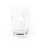 感情豊かなねこたちの親しいからおしり嗅いでほしい Water Glass :back