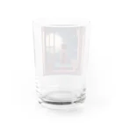 たまねぎの窓の中に立つ少年が、深い夜空を見つめている。 Water Glass :back