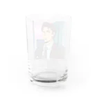 なお（ｻﾗﾘｰﾏﾝ）＠AI使って情報発信中の夕焼けサラリーマン Water Glass :back