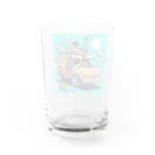 お茶目なドット絵のドッド絵乗り物 Water Glass :back