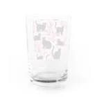 春夏秋冬。の黒猫と桜 Water Glass :back