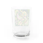 saqui.comのグリーンカラーのインド柄 Water Glass :back