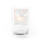 the blue seasonの昇運の龍 - 運龍飛翔 Water Glass :back