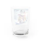 Niina24の白猫探偵の冬休み Water Glass :back