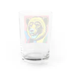 北の動物達と日常風景のヒグマ002 Water Glass :back