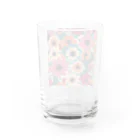 NATSUMAKITSUNEの北欧風　花柄　マリメッコ風 Water Glass :back