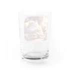 Cat-To-Critter-Fashionのほのぼのな猫 Water Glass :back