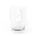 しろくまショップピコピコのスマホを楽しむしろくまさん Water Glass :back