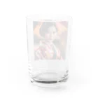 mari0909の【秋田の美しさを纏う凛とした着物姿】 Water Glass :back