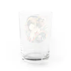 manyou-lab_Ukiyo-eの浮世絵 美人画 Ukiyoe beauty painting [UB-NIJI06-SR002-0007] Water Glass :back