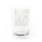 Colorful Canvasの猫ちゃん大集合 Water Glass :back