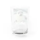 monkeyGの雪見大福みたいなアザラシ Water Glass :back