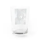 ZZRR12の月夜の守り手 - 狼の守護神 Water Glass :back
