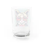 Walnut WhisperのSharp Cat Water Glass :back