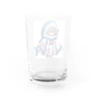 WING_0101の和風サメちゃんグッズ Water Glass :back