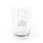 名言入りオリジナルデザイン商品の先入観は可能性を不可能にする Water Glass :back