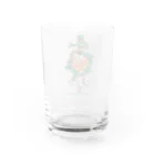 ファンシーTシャツ屋の蛇と薔薇のダガータトゥーデザイン Water Glass :back