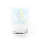 Drecome_Designの【レインボーカラー】おねんね海獺(ラッコ)親子 Water Glass :back