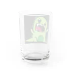 hidepandaのガチャピン風の恐竜 Water Glass :back