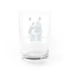 waterpandaのパンダの水遊び グラス反対面