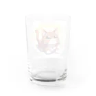 アニマルグッズストア　OPIの天国に来た茶色い猫 Water Glass :back