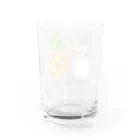 ツチノコーヒーのもふもふパイナポ Water Glass :back