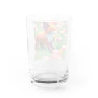 こんこん𝕏🐳のお花畑×きつね Water Glass :back