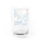 Passionista Lifestyle Emporium : 情熱的なライフスタイルエンポリウムの極光の冬景色とトナカイ Water Glass :back