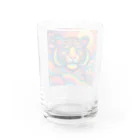 colorful-Nのカラフルなトラ Water Glass :back