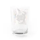 me-me shopのハッピーパグ Water Glass :back