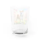 ANTARESの春の柴犬の冒険 Water Glass :back