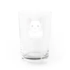 もふっとチンチラ🐭のチンチラ（ホワイト） Water Glass :back