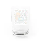 Iyashi_Nowの猫と犬のコラボ Water Glass :back