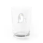 もふもふの森のペンギンのおやこ Water Glass :back