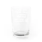 The Innovation ShopのWE ARE WHAT WE CHOOSE / WHITE Water Glass :back