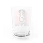 SaltyCookie Design Worksの猫好きの女の子のファッション(1) Water Glass :back