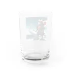 猫好き Japanの大和魂ねこ Water Glass :back