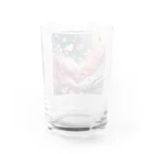 ねこねこねこんのハートさくら Water Glass :back