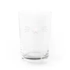 あにまるマスクのシンプルでかわいい猫の顔01 Water Glass :back