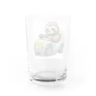 まるアニマル　のドライブナマケロくん Water Glass :back