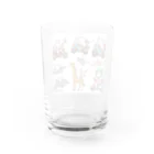 show0504の乗り物ネコ Water Glass :back