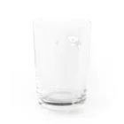 みやつち やえの飲み物のなかで泳ぐはなちゃん Water Glass :back