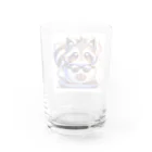 コウヘイのにゃんコーヒー タヌキ猫 Water Glass :back