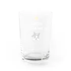 コチ(ボストンテリア)の小物用:ボストンテリア(HOWL at the MOON ロゴ)[v2.8k] Water Glass :back