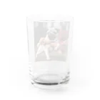 ODDS-345のぬいぐるみと格闘するパグ Water Glass :back